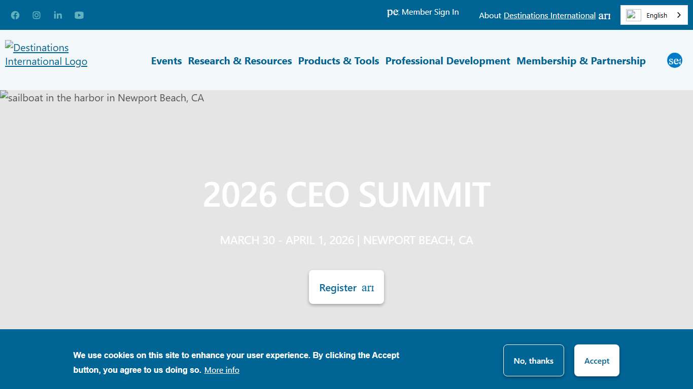 Destinations International Home Destinations International